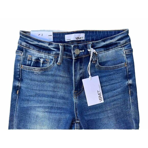 Vervet By Flying Monkey Amber Mid-Rise Skinny Jeans for Women - Size 26 - Picture 12 of 16